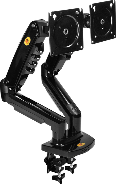 Рачка за маса за монитори Virone MH-F160, 2 монитори 17"-27", VESA, црна