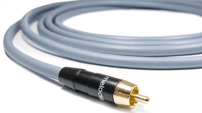 Аудио кабел Мелодика RCA, 17m, сив