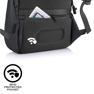 Shpinore anti-vjedhje XD Design Bobby Soft, 15.6", 16L, e zezë