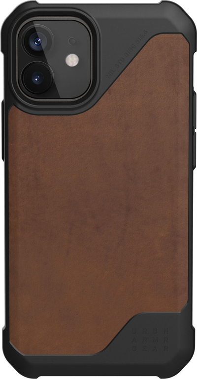 Mbrojtëse Urban Armor Gear Metropolis LT për iPhone 12 Mini, kafe