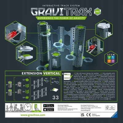 Сет за проширување GraviTrax PRO Vertical, STEM, за деца 8+, повеќебоен