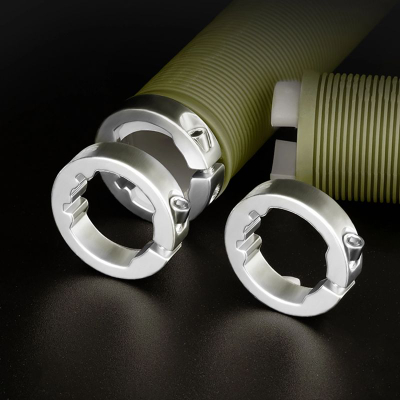 Doreza timoni biçiklete Rockbros Twist Lock, kundër rrëshqitjes, jeshile