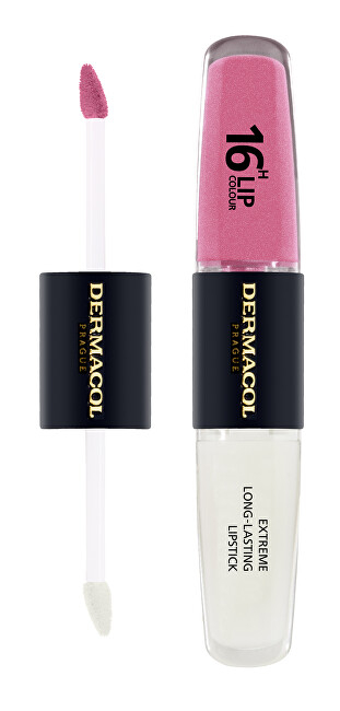 Buzëkuq Dermacol Extreme Long-Lasting Lip Color, 4 + 4 ml, nr.33