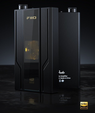 Amplifikator portativ për kufje FiiO JadeAudio, DAC Hi-Res, DSD256, i zi