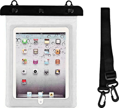 Etui universale tablet Waterproof PVC, 280x210 mm, që s’e kap uji, e bardhë
