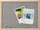 Pinboard Zeller, 40 x 30 cm, material tekstili, gri