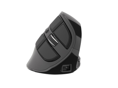 Вертикален бежичен глушец Natec Euphonie, 2400 DPI, Bluetooth 5.0, црн