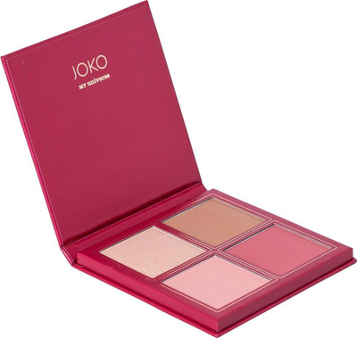 Paletë konturimi Joko My Universe, 4 nuanca, shimmer dhe matte, multikolor
