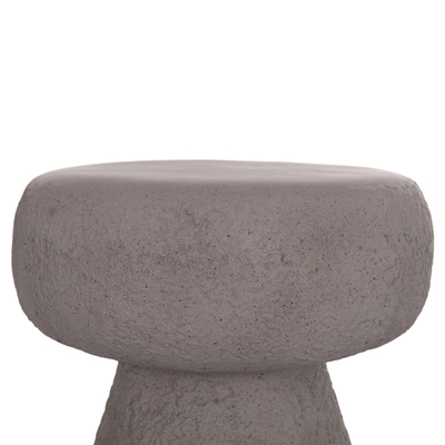 Tabure rrethor Interon HM18171.03, fiber cement, 34x39 cm, gri