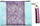 Çantë dore Make Notes Purple and Pale Clutch, 12 x 22 cm, lëkurë sintetike, vjollcë edhe bezhë
