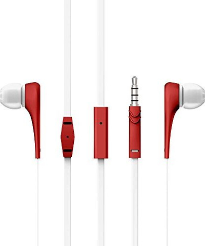 Kufje in-ear Energy Sistem Style 1+, me mikrofon, kabëll 1.2 m, të kuqe