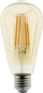 Llambë LED Blaupunkt ST64, 8W E27, me dritë që rregullohet, xham amber