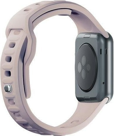 Rrip ore 3mk Silicone për Apple Watch, 38 40 41mm, silikoni, latte