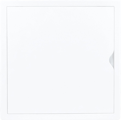 Derë inspektimi Vorel 02-803, 20x20 cm, plastike ABS, e bardhë