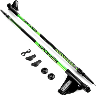 Shkopinj trekking Spokey Meadow II, alumin 6061, 105-135 cm, jeshile