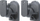Mbajtëse muri për altoparlantë Goobay SpeakerMount 49393, set 2 copë, rrotullim dhe anueshmëri, e zezë