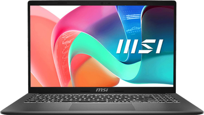 Лаптоп МСИ Модерн 15 F13MG, 15.6" ФХД, Кор i5 1334U, 16GB РАМ, 512GB ССД, сива платина