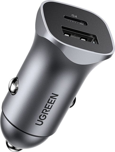 Karikues makine Ugreen CD130, 1x USB A 1x USB C, 24W, gri