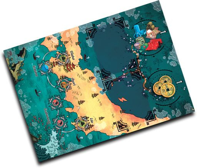 Игра на маса Cube Merchants of Osaka, стратешка, за 2 до 4 играчи, повеќебојна