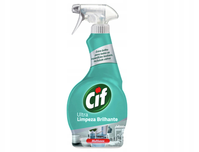 Средство за чистење површини Cif Ultra Brilliant, со амонијак, 500ml