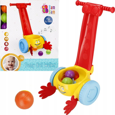 Lodër muzikore me topa Bam Bam Musical Ball Collector Euro Trade, interaktive, shumëngjyrëshe