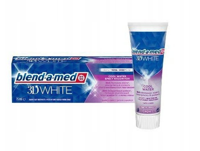 Pasta dhëmbësh Blend-a-med 3D White Cool Water, zbardhuese, 75 ml