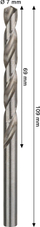 Spiralë shpuese metalike Bosch 2608577653 PRO Metal HSS-G, 7 mm, gri