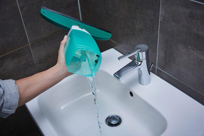 Pastruese e xhamave Leifheit Dry & Clean 51000, me bateri, e bardhë