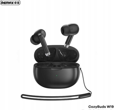 Kufje pa tela Remax CozyBuds W19, Bluetooth 5.4, me kasë karikimi, të zeza