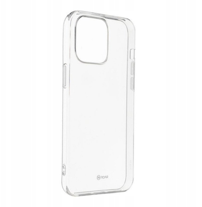 Kapak telefoni Jelly Roar për iPhone 15 Pro, TPU i butë e fleksibël, transparent