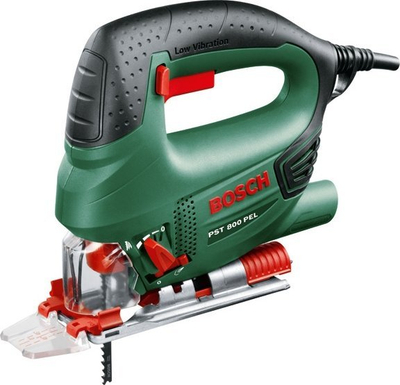 Sharrë me vibrim Bosch PST 800 PEL, 530W, me aksesorë, jeshile