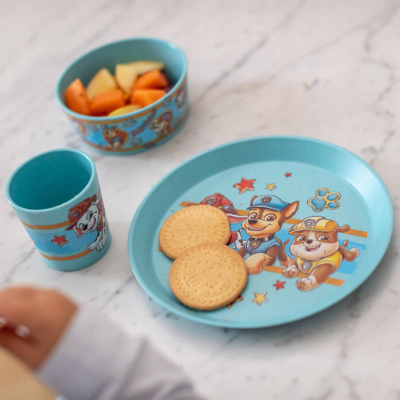 Set enësh për fëmijë Koziol Paw Patrol, 3 pjesë, plastikë bio, shumëngjyrësh