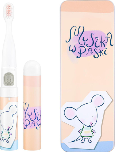 Furçë dhëmbësh sonike për kalamaj Vitammy Smile MiniMini+, me miush rozë