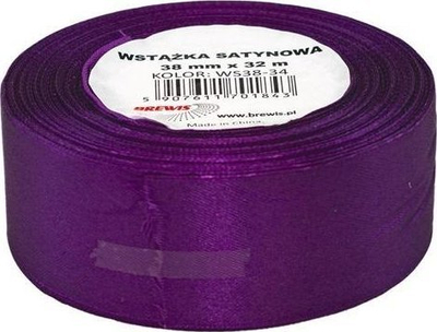 Fjongo saten për dekor Purple, 38mm, 32m, vjollcë