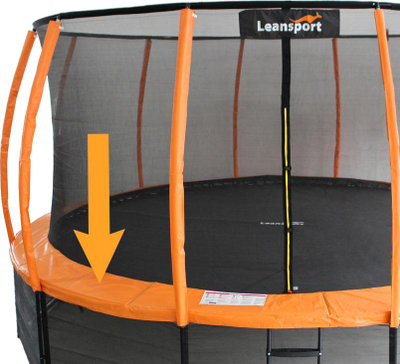 Mbulesë sustash për trampolinë Lean Sport Best, 8ft, jeshile