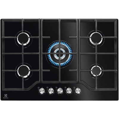 Pllakë gatimi me gaz Electrolux KGG75362K Series 600, 5 zona, 75 cm, e zezë