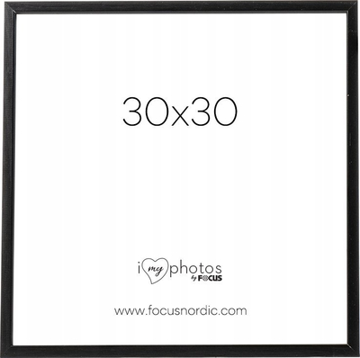 Рамка за фотографии Focus Rock, 30x30 cm, дрво, црна