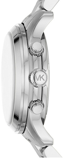 Orë dore për femra Michael Kors Runway Chronograph, e argjendtë