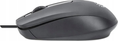 Maus Manhattan Comfort II, 1000 dpi, me kabllo USB A, i zi