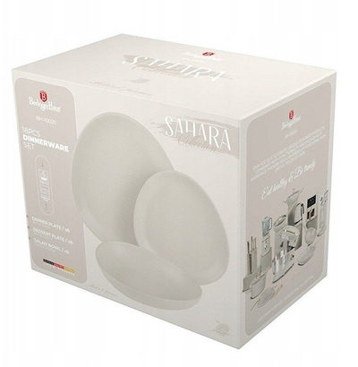 Set darke Berlinger Haus Sahara Collection BH-10020, 18 copë, stoneware, krem mat