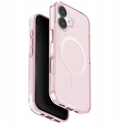 Kapak telefoni Uniq Clario për iPhone 17, Magclick, rozë