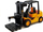 Lodër forklift me drita edhe zë, pirunë lëvizës, plastikë, portokalli