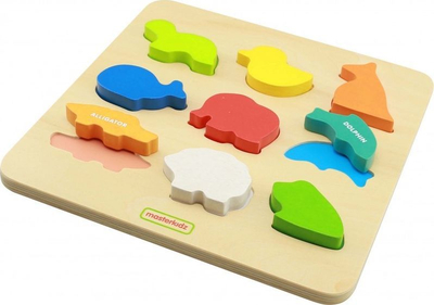 Tabelë loje Masterkidz Wooden Shape Sorter, shumëngjyrëshe