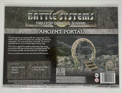 Сет терен Battle Systems Ancient Portal, фантазија сцена 28-35mm, печатен картон, повеќебоен