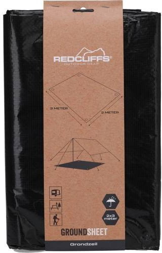 Mbulese dyshemeje kampingu Redcliffs Groundsheet, 3 x 2 m, polietileni, e zezë