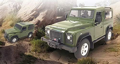Makina me telekomandë Jamara Land Rover Defender 1:24, 7 km/h, jeshile