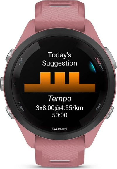 Ora sportive Garmin Forerunner 265S, GPS, AMOLED, rozë