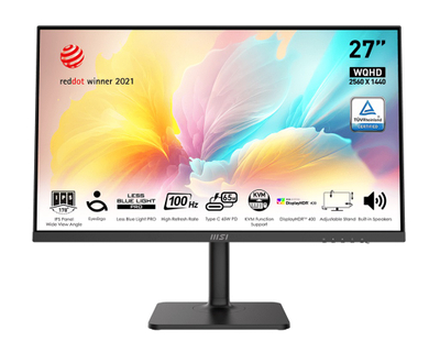 Monitor MSI Modern MD272QXP, 27", IPS, QHD, i zi