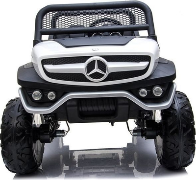 Makina elektrike për fëmijë LEAN CARS Mercedes Unimog, 12V, telekomandë, e bardhë