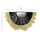 Pasqyrë gjysëm-rrumbullakët sisal-abace 85×3×50 cm (HM7799), zezë